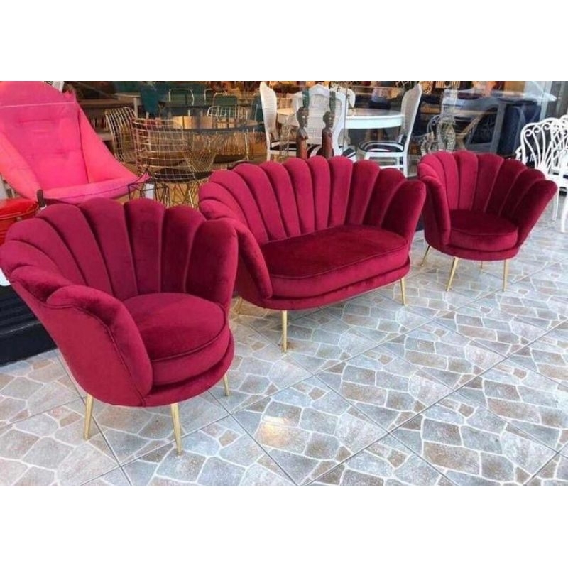 sofa kerang tipe 211 bahan premium bludru