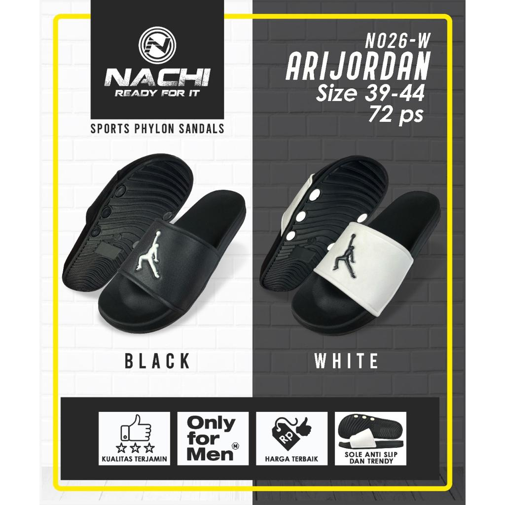 REAL PIC Sandal Selop Slop Karet Pria Daily Harian Slipper Jordan / Uk 39-44 / N-026