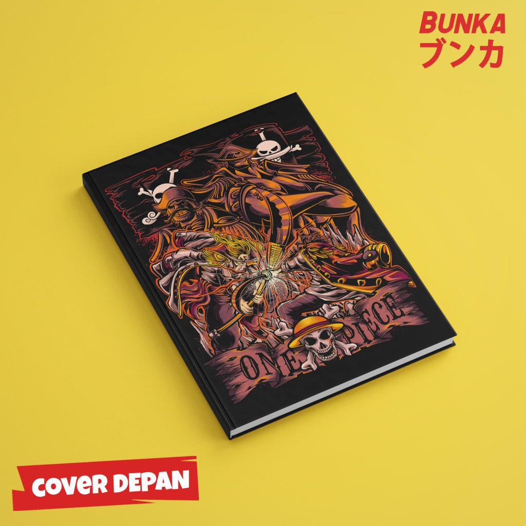 

Note Book Aesthetic Anime One Piece Gol D Roger VS Shirohige Design Hardcover A5 Buku Tulis Catatan Notes Agenda Planner Jurnal vintage buku catatan story book kado anniversary valentine cowok cewek murah