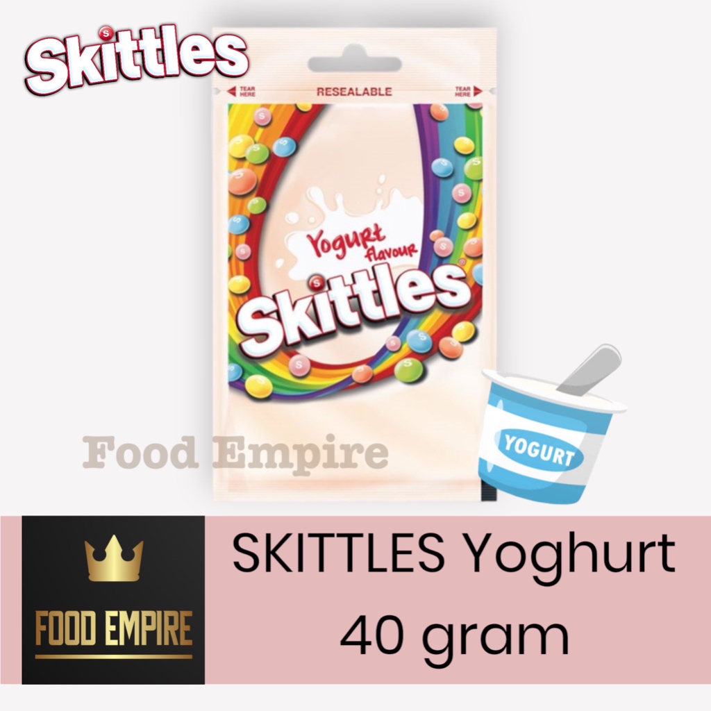 

SKITTLES Yogurt Candy 40 gram | Permen Skittle Rasa Yoghurt