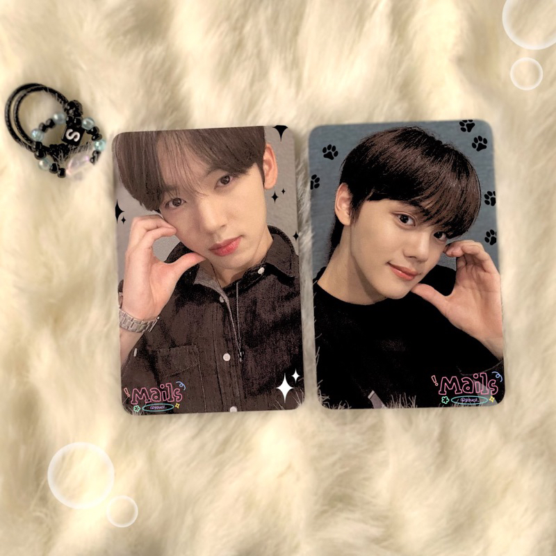 Han yujin photocard ktown ch heart cheek, tc fancon spesial (hologram), youth (love). tc mirror, yuj