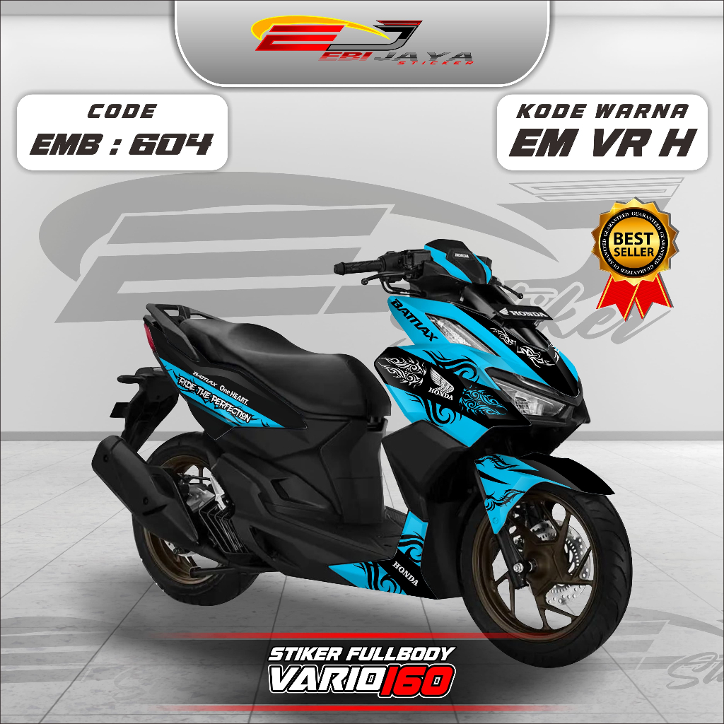 STIKER MOTOR VARIO 160 FULL BODY CUSTOM-STIKER DECAL VINYL VARIASI BODY VARIO 160 FULL-EMB604