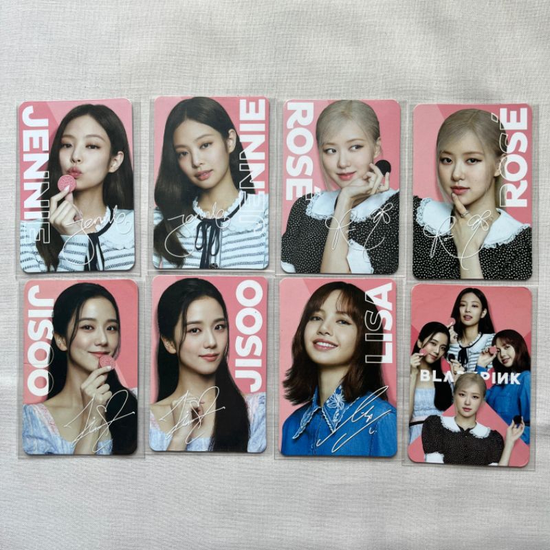 PC PHOTOCARD OREO BLACKPINK LISA JENNIE ROSE JISOO BP