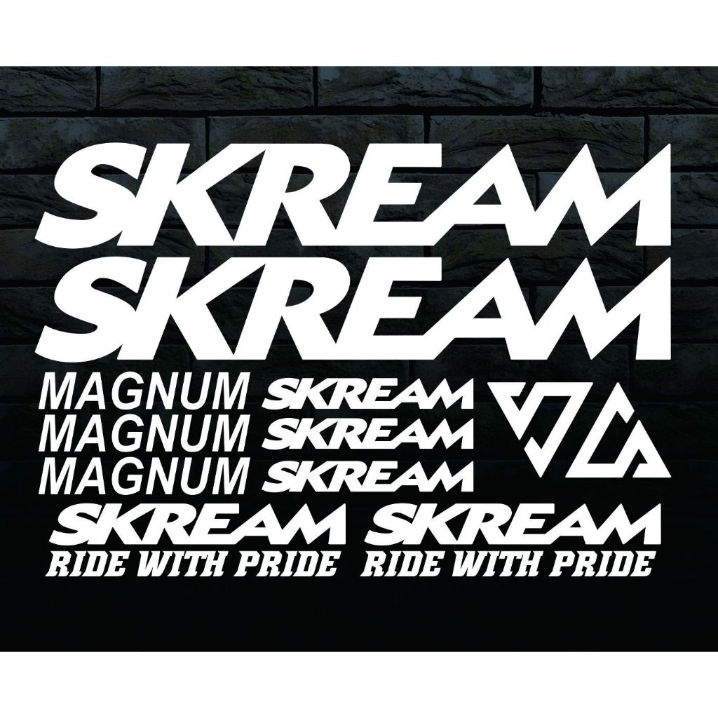 Cutting sticker fixie/sticker sepeda fixie skream stiker cutting