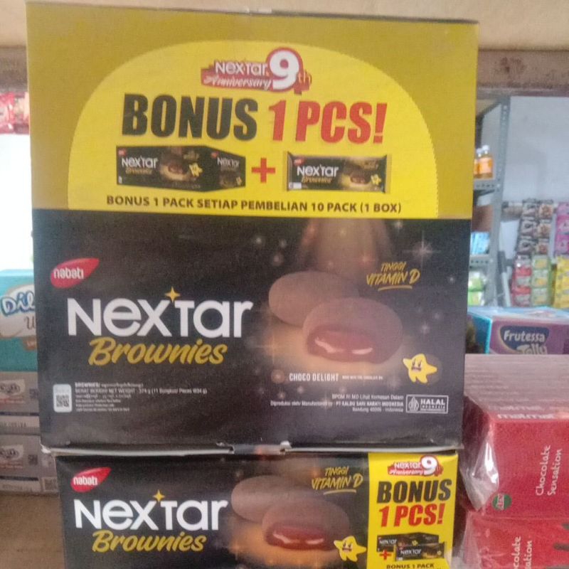 

Nextar Brownies coklat box isi 11pcs