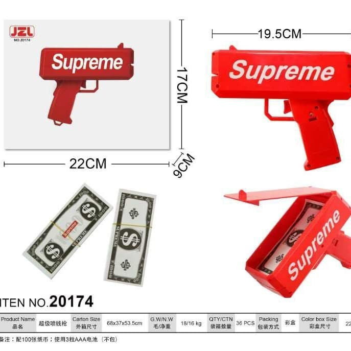 Mainan Money Gun Supreme Mainan Tembakan Uang - 9071