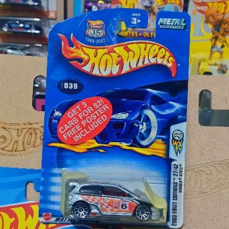 Hot Wheels Civic Type-R BlueCard series