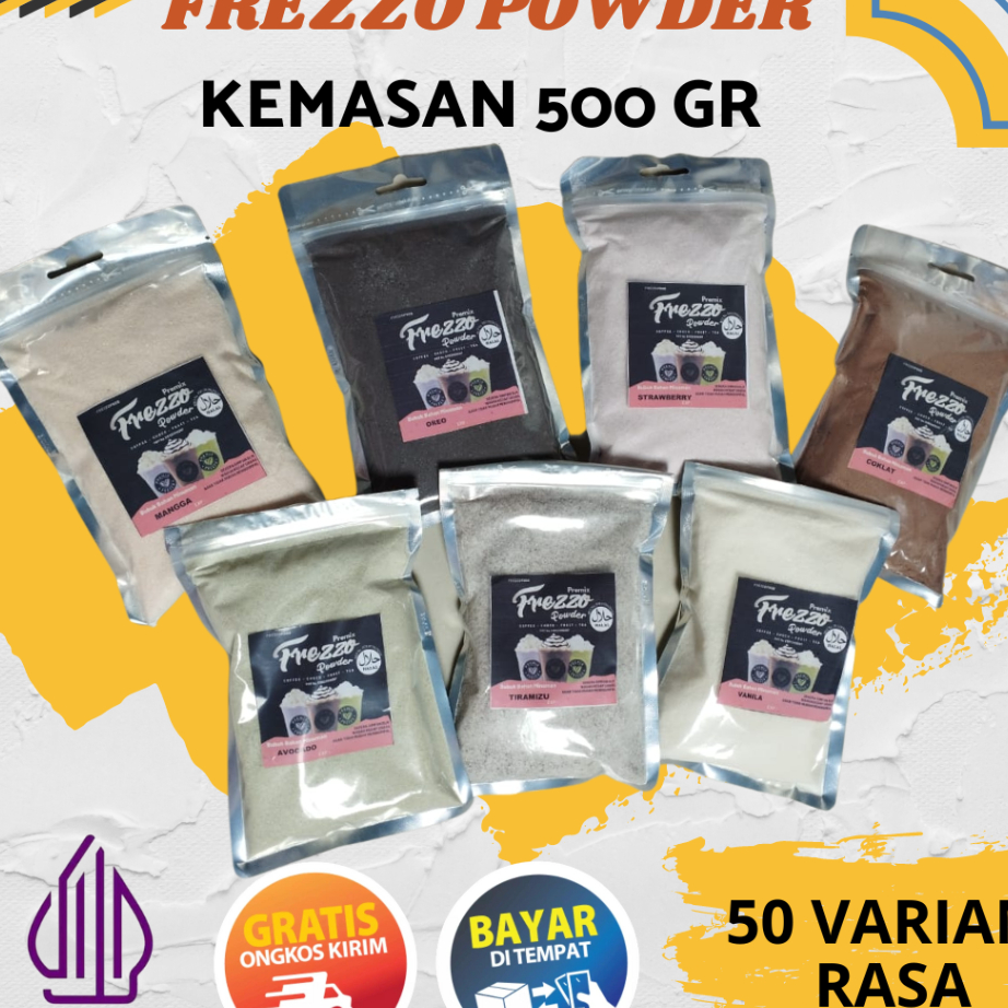 

FLRZ8847 STOK SIAP 【COD 500 Gr Frezzo Powder | Frezo Kemasan 1/2 Kg | Freso | Fresso | Bubuk Minuman Instan | Serbuk Minuman Aneka Rasa | Powder Drink | Boba | Bubuk Es teh Viral | Jawa Tengah | semarang | halal