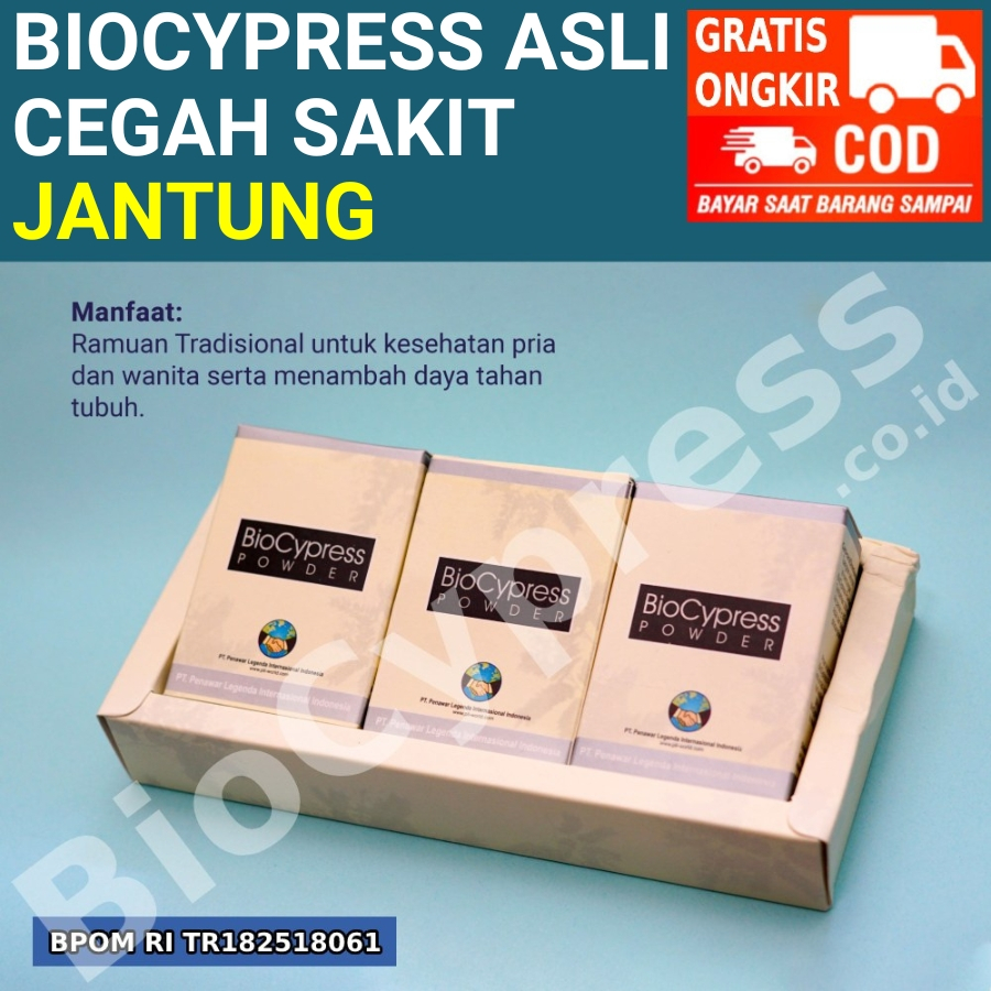 BioCypress Original Obat Herbal Sakit Jantung isi 18 Saset  Powder Bio Cypress