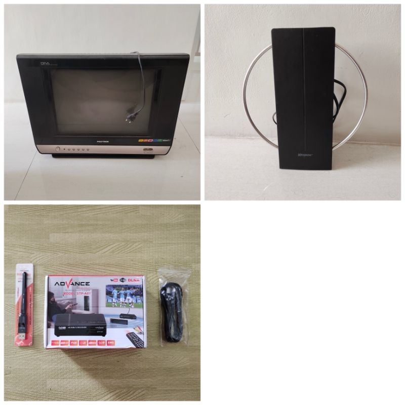 Televisi TV Polytron Remote Antena Krisbow Set Top Box STB Advance