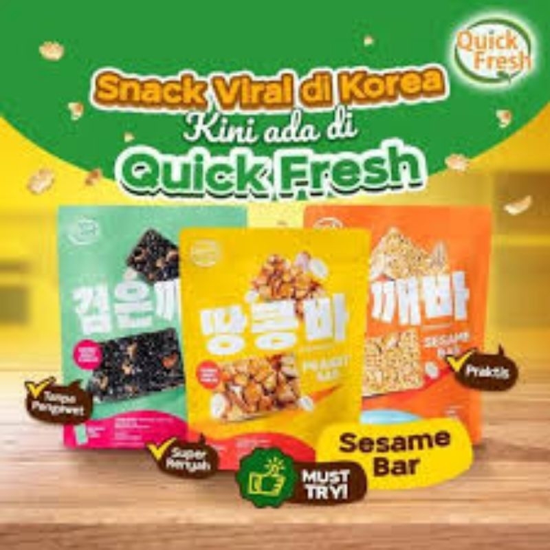 

Quick Fresh Snack Bar 3Pilihan Rasa Kemasan 113Gram