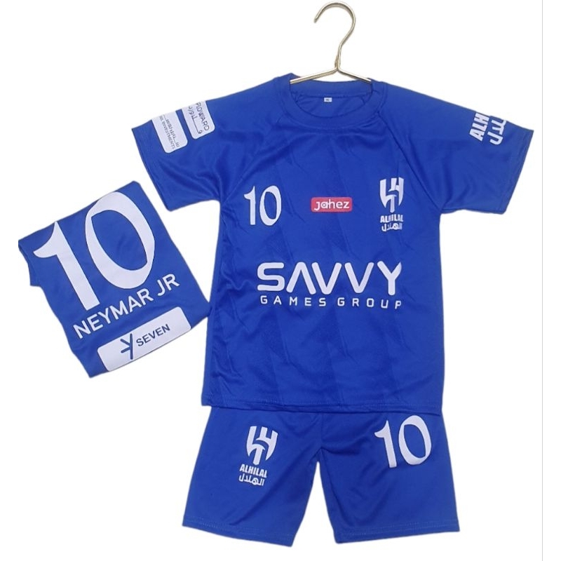 Setelan baju bola anak Nemar Al terbaru terlaris /kaos bola anak 1 stel