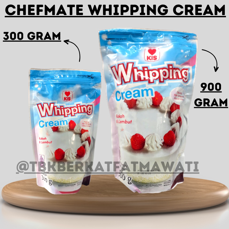 

⚡XPRESS⚡ WHIPPING CREAM POWDER CHEFMATE 900 GR / WHIPPING CREAM BUBUK/CTN