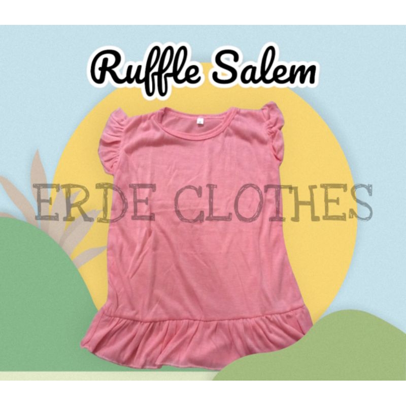 Daster Anak Ruffle usia 1-5 tahun / Dress Anak Ruffle / Baju Santai Anak Perempuan