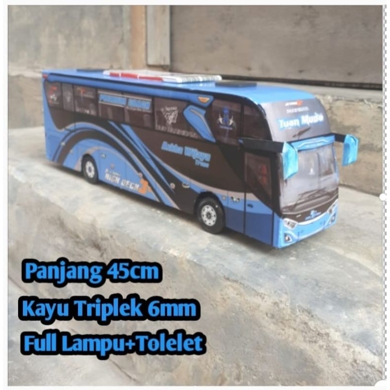 Mìniatur Bus PO.AZKA WIJAYA TUAN MUDA Mainan anak edisi terbaru