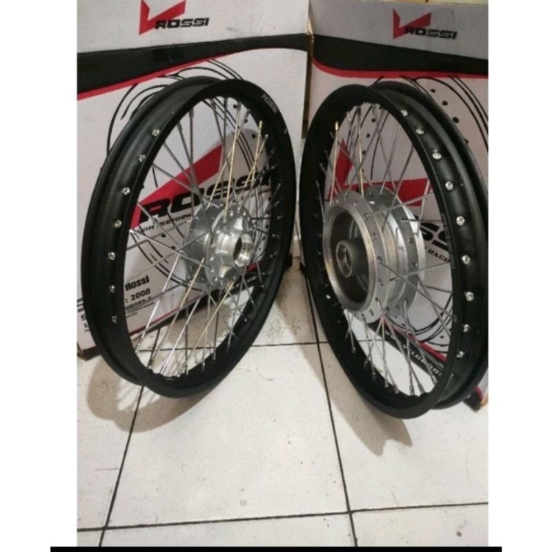 Velg Rossi Motor Honda  Verza -  Cb150 Verza  - Velg Tromol Jari Bonus Stell Jari Jari depan belakan