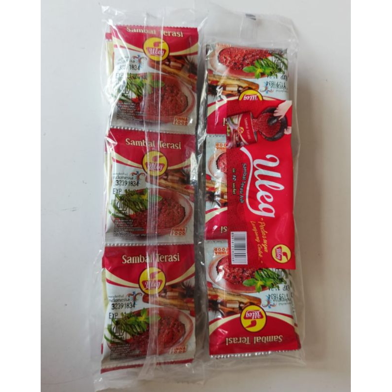 

Sambal uleg finna 1 renceng isi 10