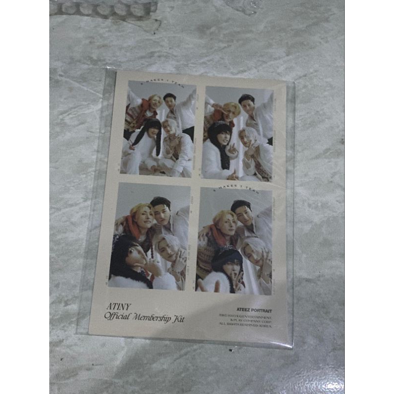 ATEEZ MEMBERSHIP KIT 4cut photo