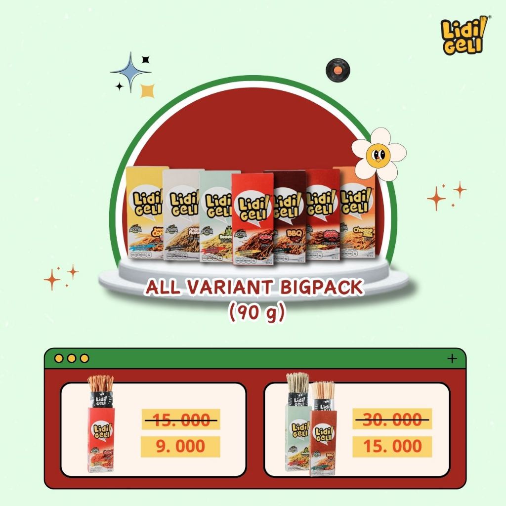 

Spesial Donasi Palestine - Lidigeli Camilan Mie Lidi Super Renyah 90gr All Variant