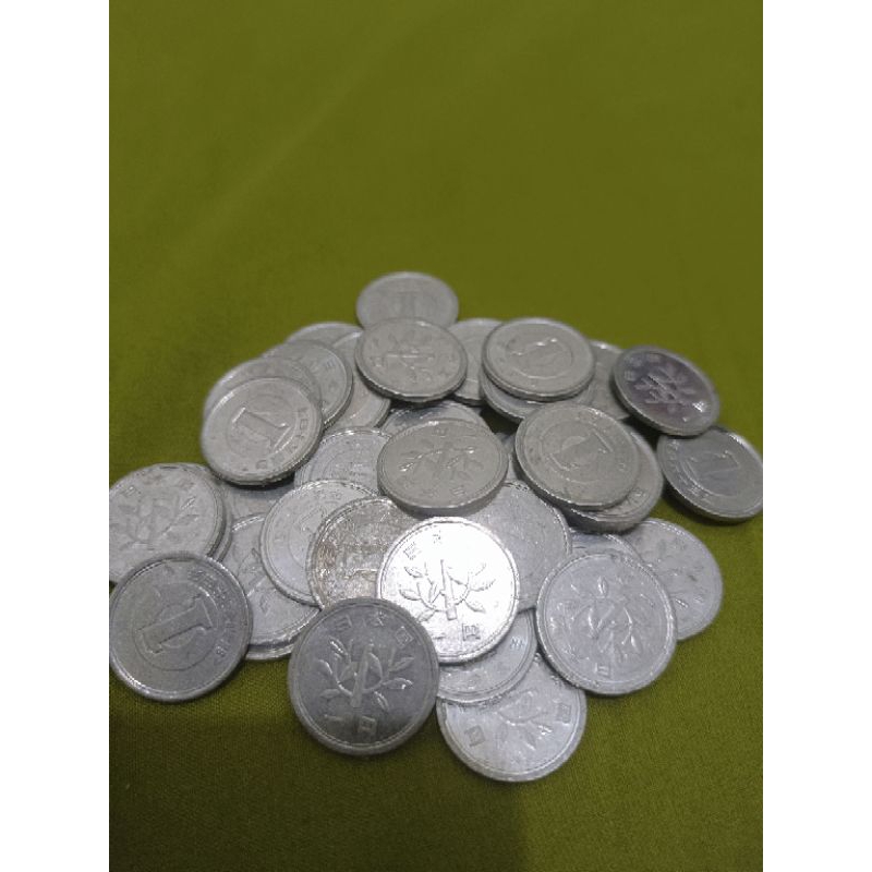 Mata Uang Jepang Koin 1 Yen Asli