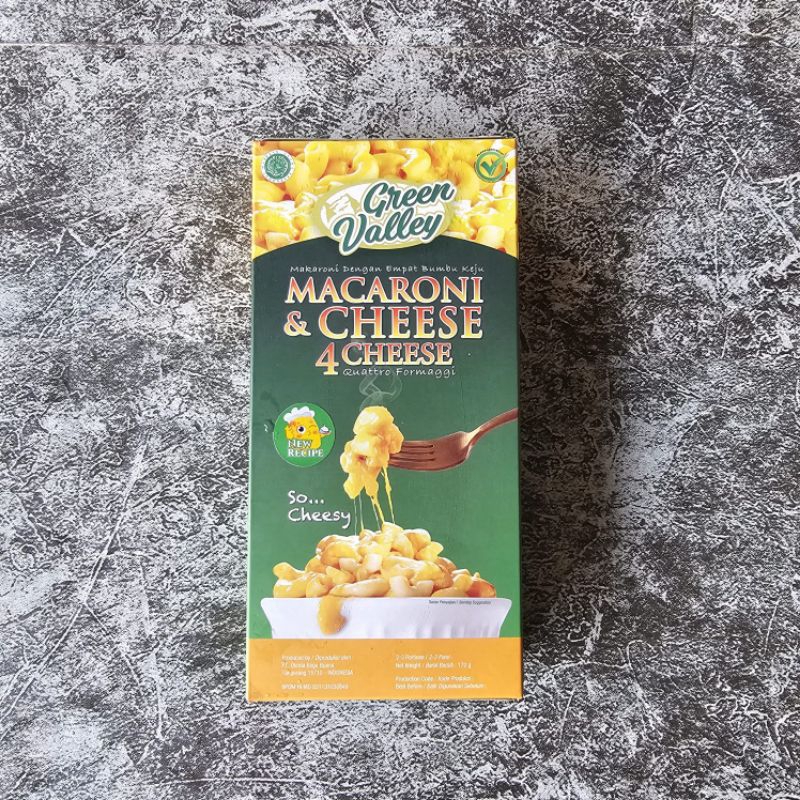 

GREEN VALLEY MACCARONI & CHEESE 4 CHESSE 170gr