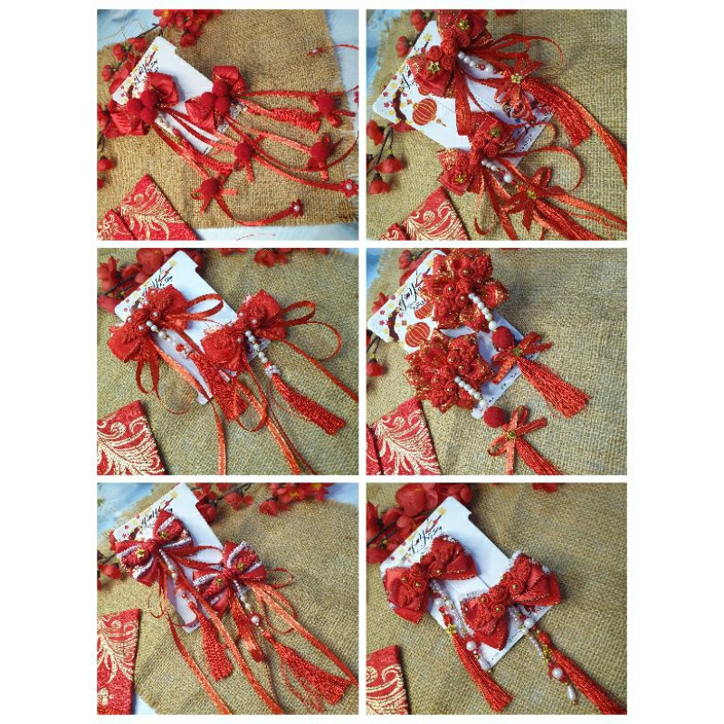 Ly Gallery - Pita Imlek / Pita Rambut Anak Imlek / Pita Rambut Anak CNY / Jepit Rambut Anak Imlek / 