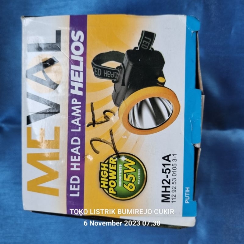 Lampu Led Senter Kepala Led Head Lamp Helios Meval