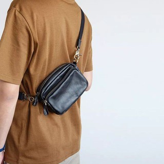 Tas Kulit Pria Selempang Mini - Tas Selempang Pria Kulit Premium - Sling Bag Kulit