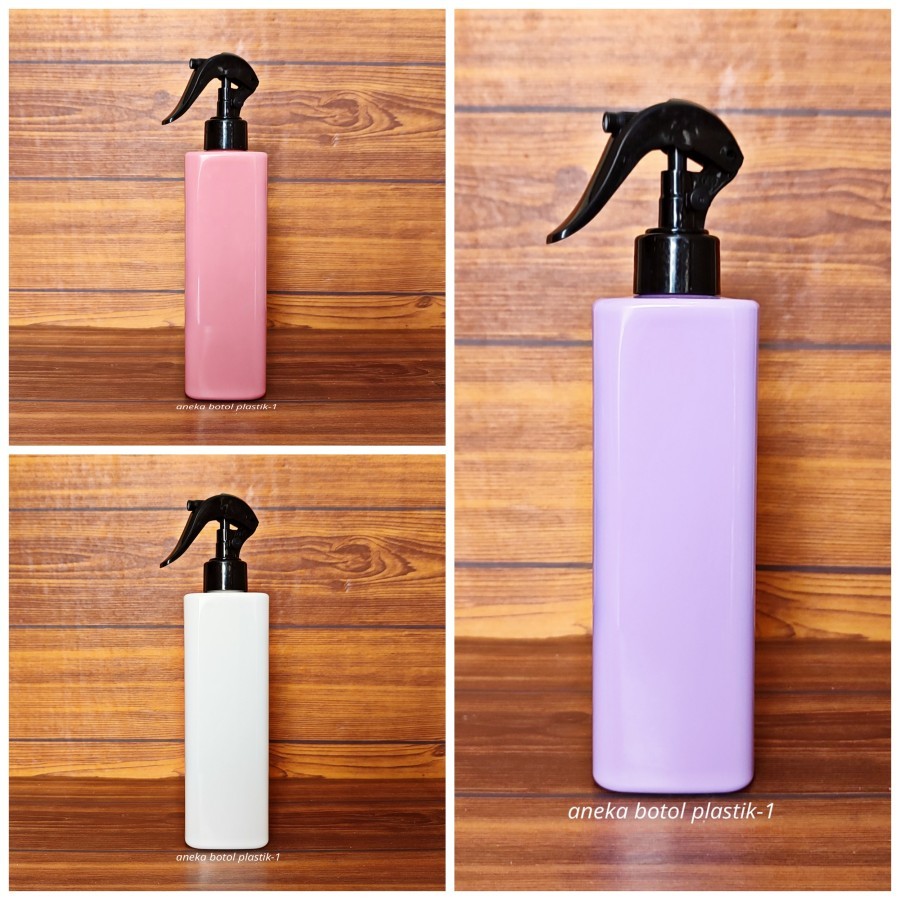 Botol Pet 500ml Kotak / Botol Spray Triger 500ml / Botol Triger Bebek Hitam Pet 500ml