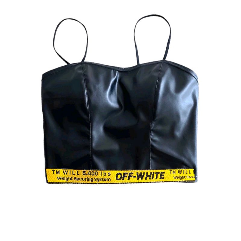 tank top off white/tank top kulit/atasan tali spageti/tank top branded/tanktop cewek korea/tanktop c