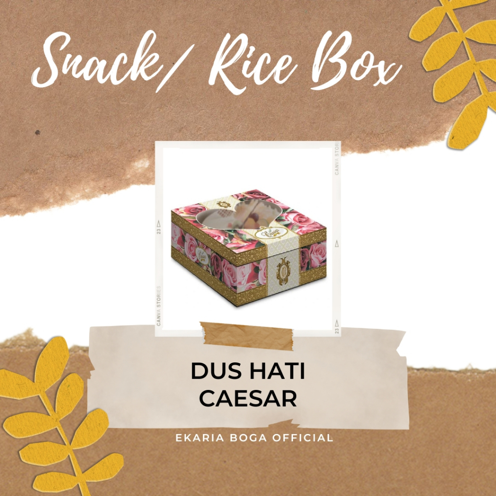 SNACK BOX | TART BOX | DUS ROTI | DUS HATI CAESAR ISI 2