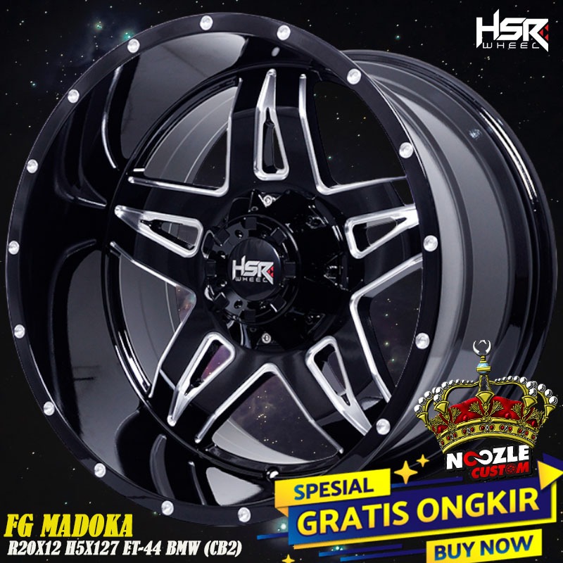 Velg Mobil Rubicon R20 Lebar 12 Pelek Racing Offroad Ring 20 Type HSR FG MADOKA