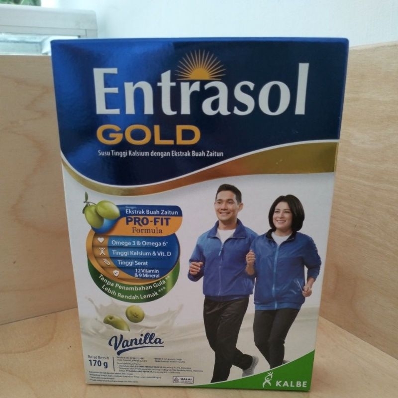 

ENTRASOL GOLD susu tinggi kalsium dengan ekstra buah zaitun 170g