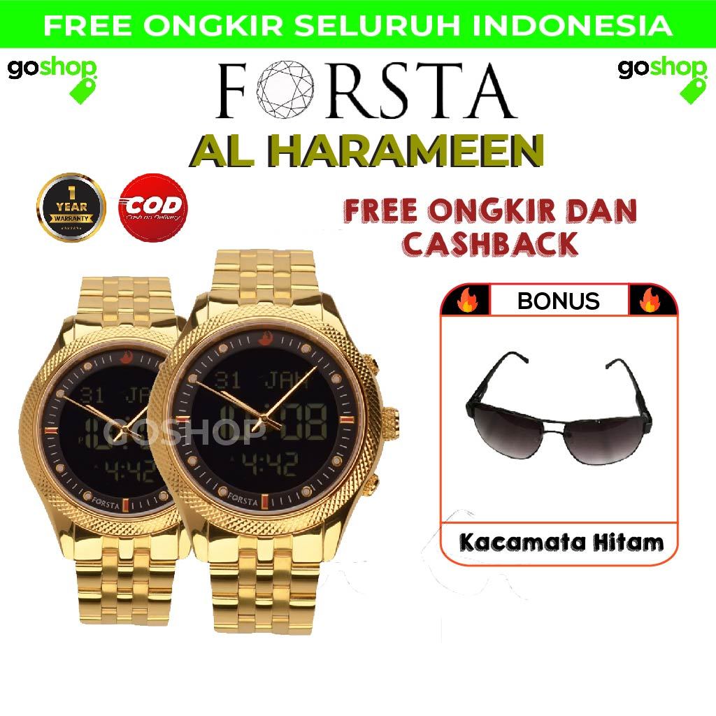 FORSTA Al Harameen Deluxe All Gold Jam Tangan Muslim