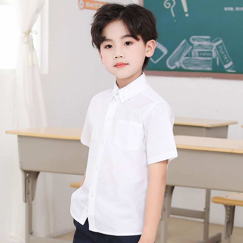 Parayu - Kemeja Putih Anak Lengan Pendek