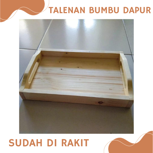 NAMPAN KAYU AESTHETIC, NAMPAN JATI BELANDA, TRAY KAYU, BAKI KAYU