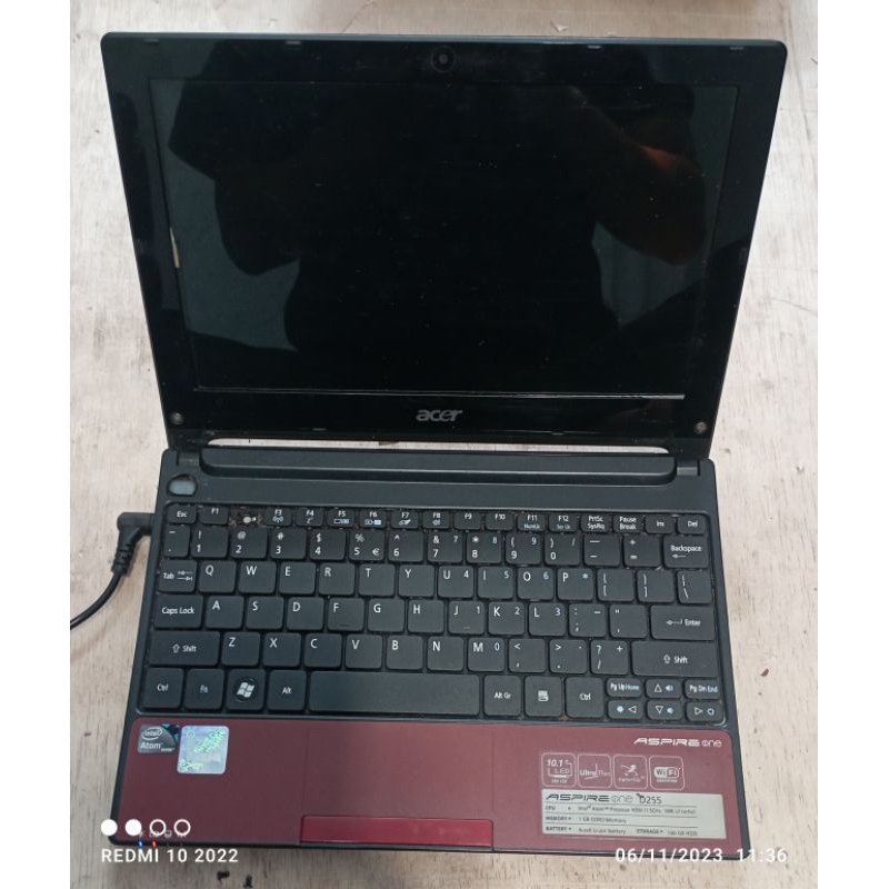 Notebook Acer Aspire One D255-N55Crr intel atom DDR3