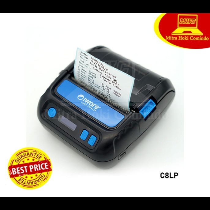 PRINTER LABEL PORTABLE IWARE IW C8LP 80MM