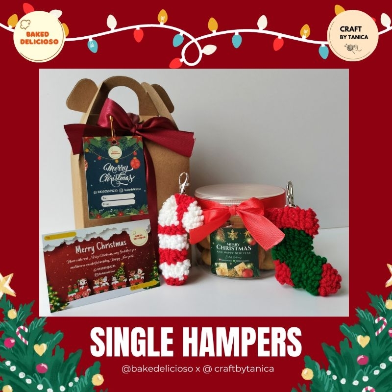 

Single Hampers / Christmas Hampers/ Hampers Natal / Hampers cookies - Cookies 1 jar