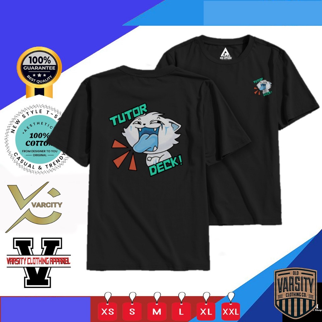 KAOS PRIA DISTRO EMOTE MOBILE LEGENDS TUTOR DECK BAHAN KATUN SABLON PREMIUM