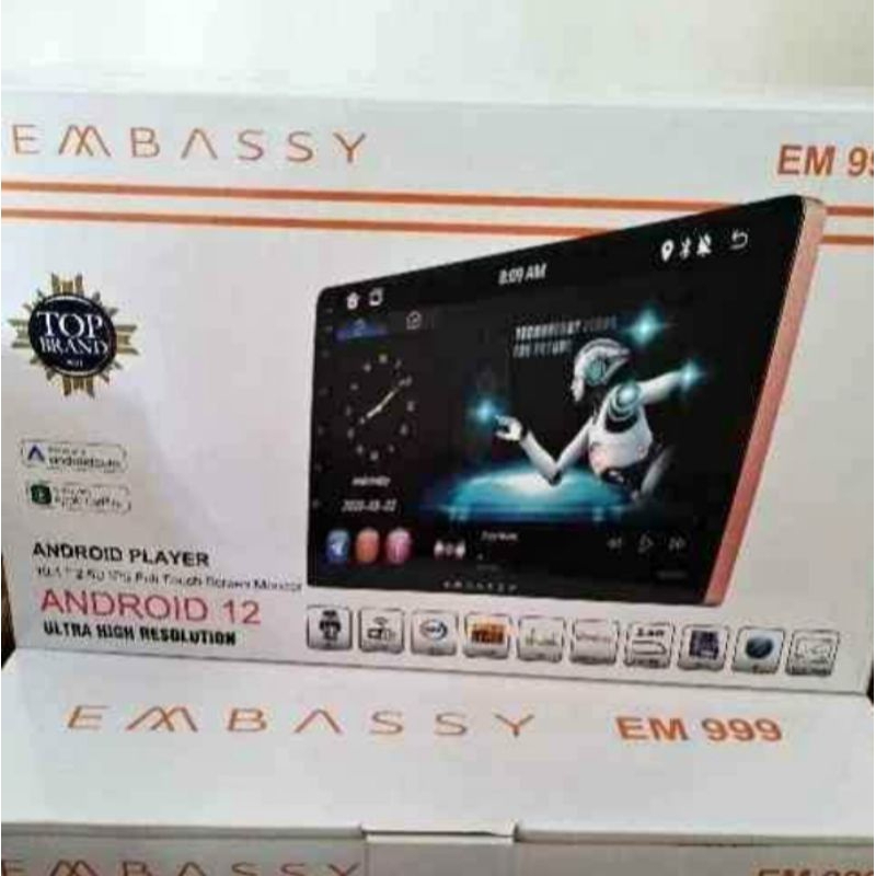 Tv android Embassy, 10 inc. Barang Original.