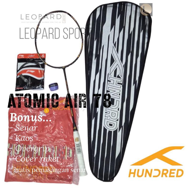 Raket Badminton HUNDRED ATOMIC AIR 78 Original / Raket HNDRD
