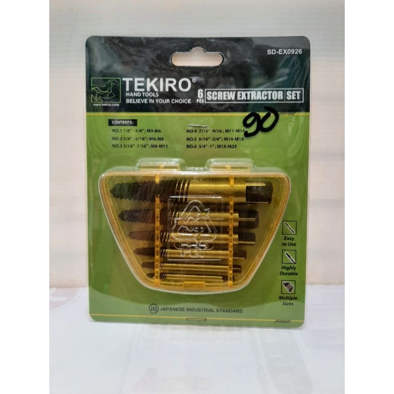 TEKIRO TAP BALIK SET / SCREW EXTRACTOR