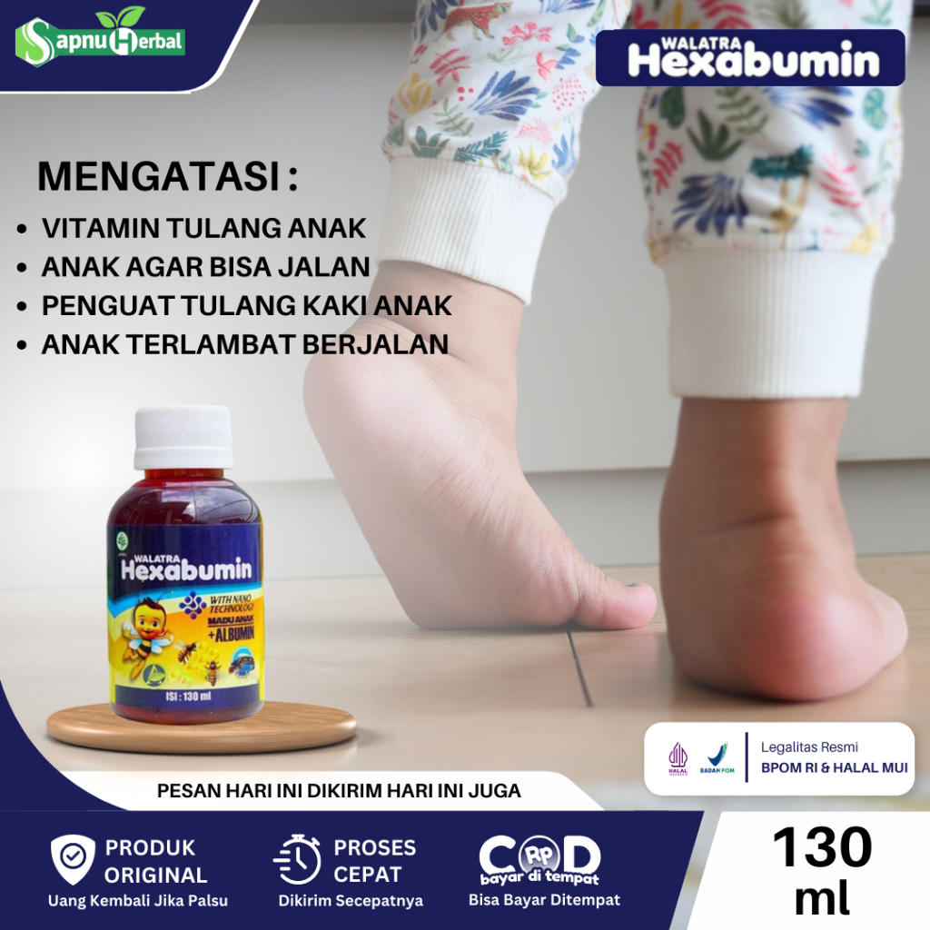 Original Vitamin Tulang Anak, Obat Penguat Tulang dan Sendi, Obat Agar Bayi Bisa Jalan, Obat Anak
