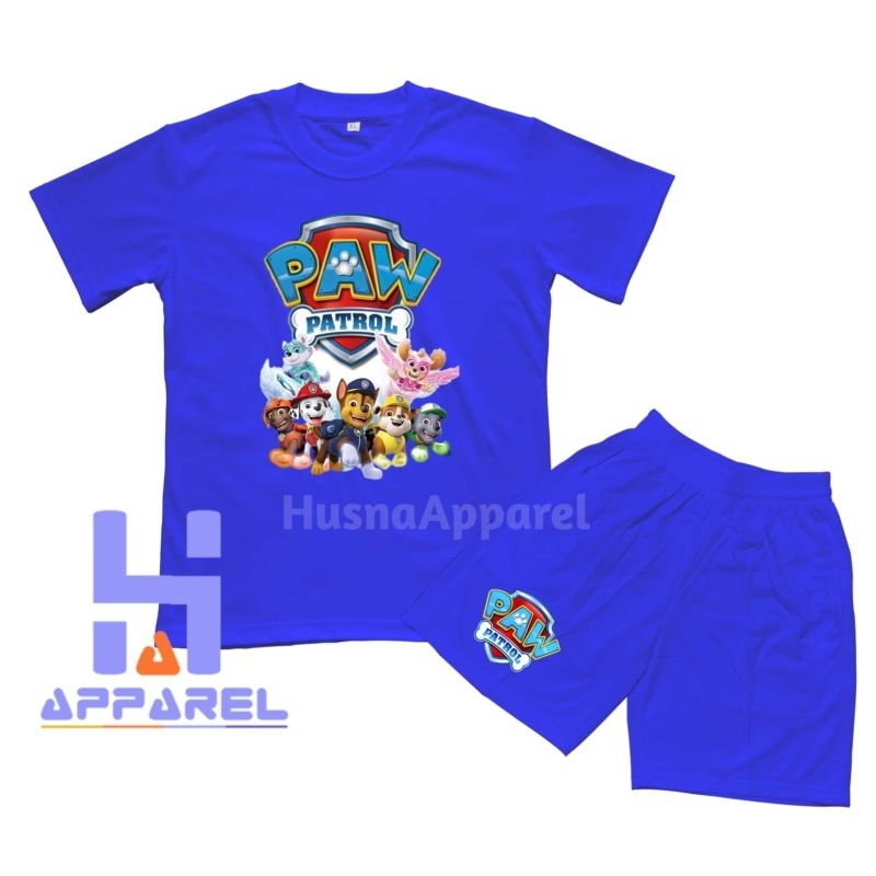 BAJU ANAK KAOS ANAK SETELAN PAW PATROL
