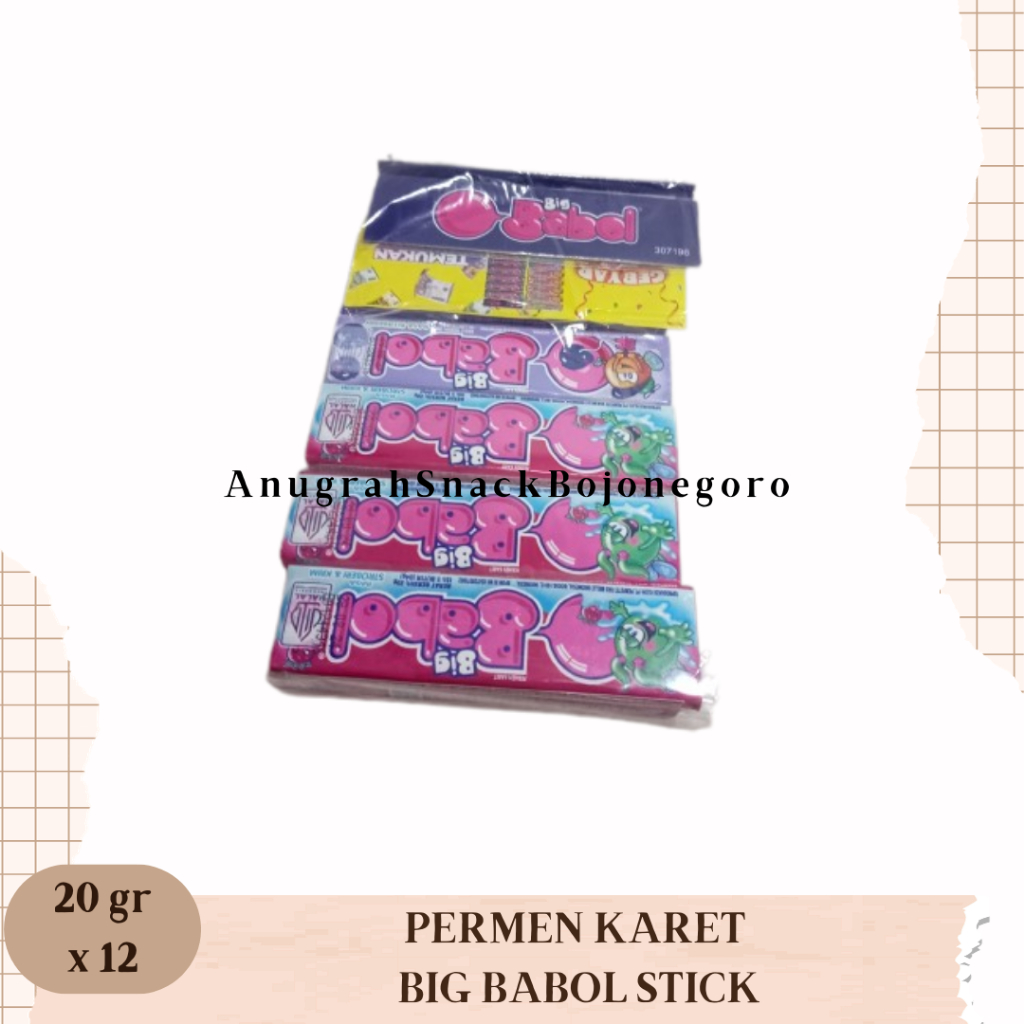 

Permen Karet Big Babol Stick 20gr x 12