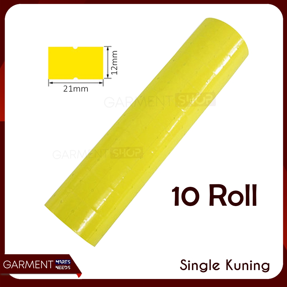 

10KLSWN - ISI LABEL HARGA ALAT PRICE LABELLER REFILL SINGLE WARNA - WARNI ISI 10 PCS