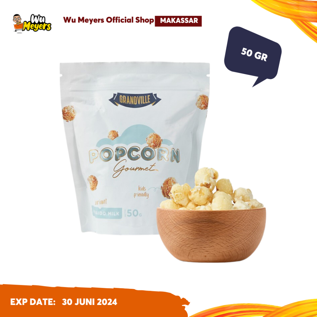 

Grandville Popcorn Snack Jagung Gourmet Hokkaido Milk 50g - WuMeyers Makassar