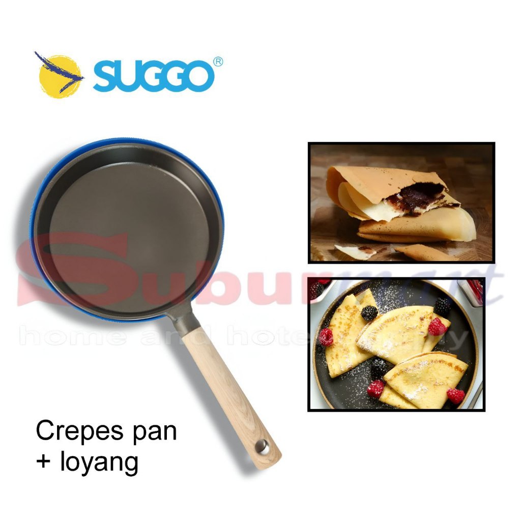 SUGGO Crepes Pan 22 cm + loyang SG-CPL22