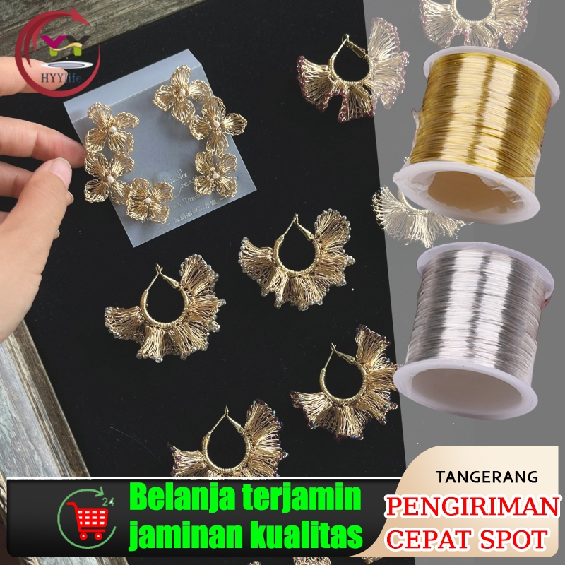 100 Meter Kawat Tembaga Aksesoris 0.3mm Kawat Manik Manik